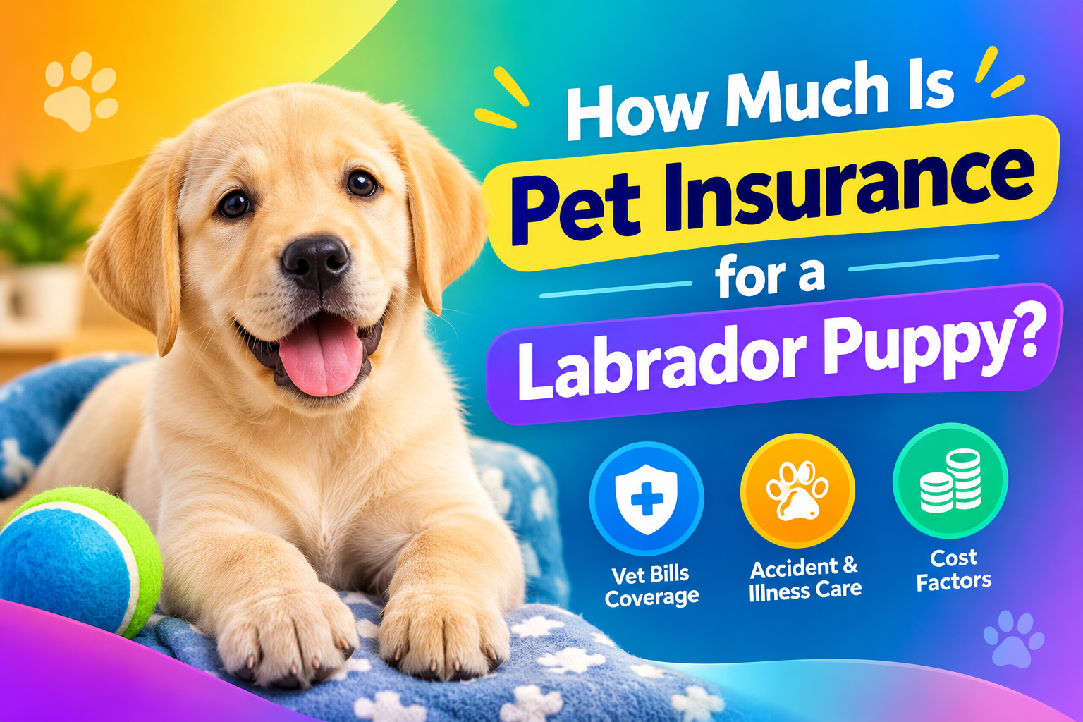 how much is pet insurance for a Labrador puppy